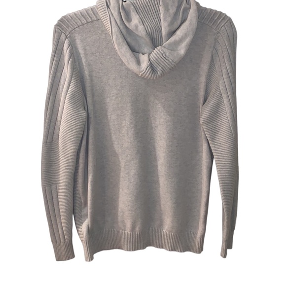 I.N.C International Concepts Beige Pull Over Sweater With The Hood Size Small - Picture 7 of 7